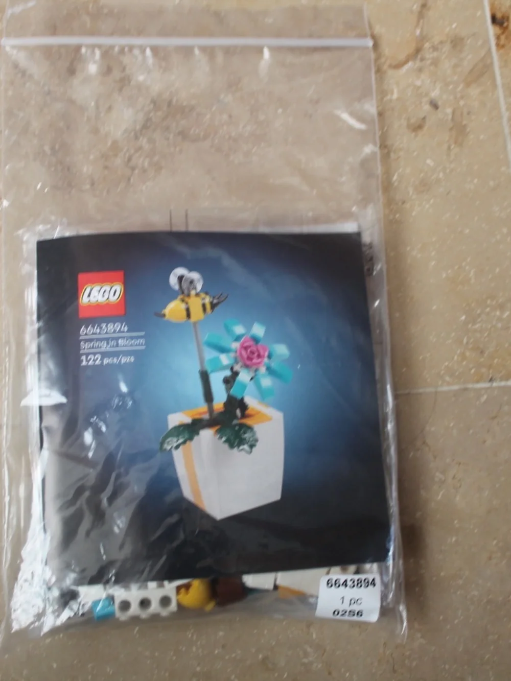 Lego Spring In Bloom Moving Bee Building Toy Set, 6568276, 122 Pieces, NEW